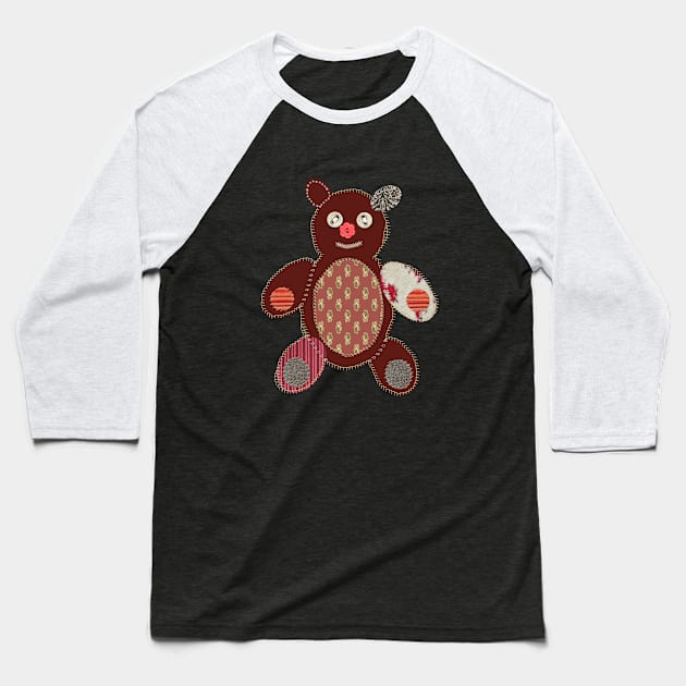 Funny Teddy Cuddly Bear Baseball T-Shirt by BurunduXX-Factory